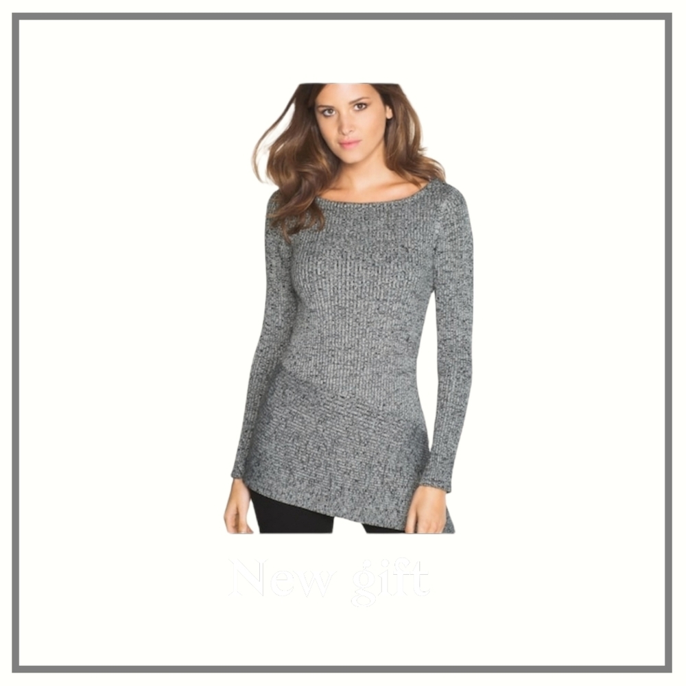 White House Black Market asymmetric Knit top size M
